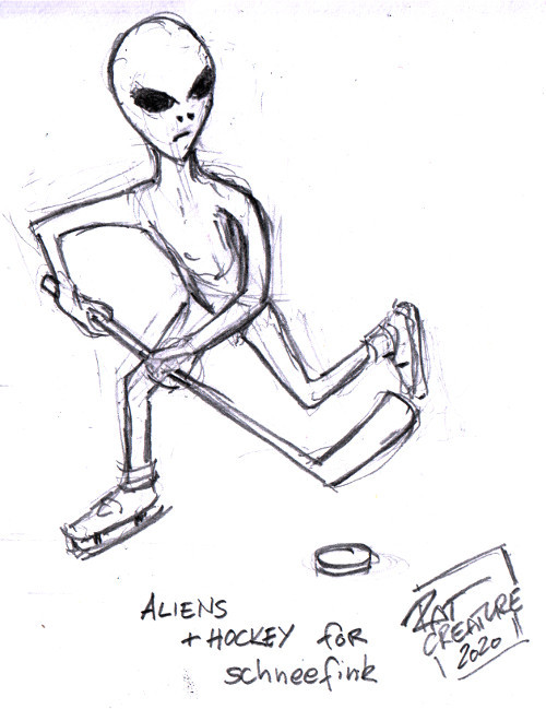 aliens + hockey 