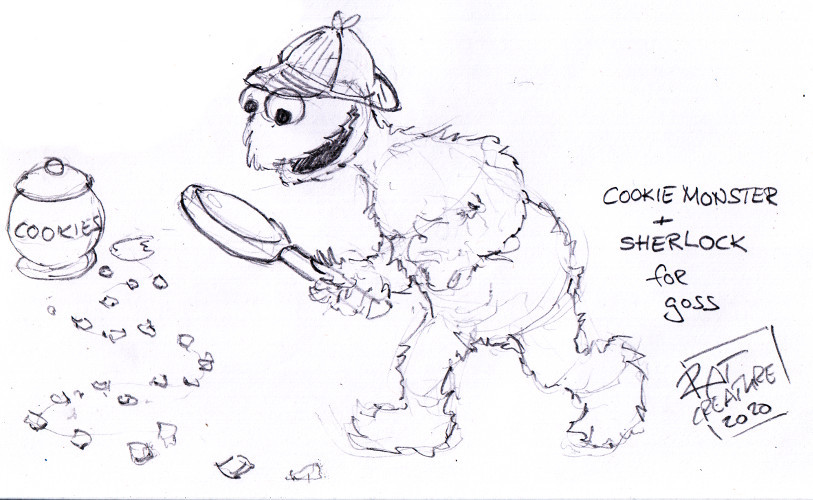 cookie monster + sherlock